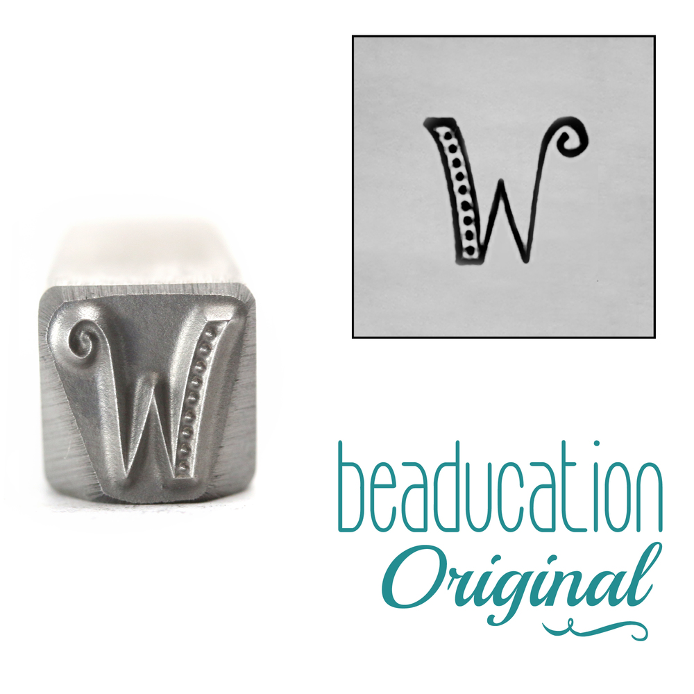 Metal Stamping Tools Kismet Letter "W" 7mm - Beaducation Original